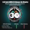 WalkerFit Smart Watch for Men- AMOLED Display, 60 Days Extra-Long Battery, Waterproof Rugged Military Smart Watch,Tactical Smartwatch for Blood Pressure Monitor,Andriod SmartWatch Men,Reloj Hombre - Image 5