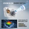 60MP Digital Camera for Photography,4K Digital vlogging Camera for YouTube,16x Combines Professional Optical Zoom,Beginners Cameras with self-Timer Assist Screen,32GB SD Card（Silver） - Image 2