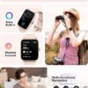 Smart Watch for Women - 1.8" Full Touch HD Screen, 24-Hour Heart Rate, Blood Oxygen, Sleep Monitor, Alexa Built-in, IP68 Waterproof, 100 Sports Modes, Unisex - Image 3