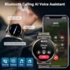 AMAZTIM Smart Watch for Men,1.85" HD Oversized Screen,100 Days Extra-Long Battery,Rugged Military Bluetooth Call(Answer/Dial Calls) Compatible iPhone & Android,AI Voice Assistant/Heart Rate Monitor - Image 4