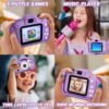 48 MP Kids Camera Girls Boys 3-12 Years Old,1080P HD Digital Video Camera for Kids with 32GB Card, Toddler Camera with Cartoon Silicone Cover, Christmas Birthday Gifts for Kids -Purple - Image 3