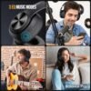 Wireless Bluetooth Headphones Over Ear, 80H Playtime, 3EQ Sound Modes, HiFi Stereo Headphones with Deep Bass Microphone, Foldable Bluetooth 5.3 Headphones for Smartphone/PC/Computer - Image 4