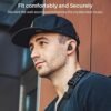 TOZO T18 Bluetooth 5.3 True Wireless Stereo Earbuds IPX8 Waterproof in Ear Headset Call Noise Reduction Headphones with Digital Display and Transparent Case Long Standby Earphones Black - Image 2