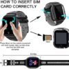 Wonlex Newest 4G Kids Smartwatch with SIM Card, 1.4" GPS Smart Watch for Kids, Boys Girls Phone Watch With Temperature HR BP Monitor, Video Calls, SOS, Camera, Pedometer, Alarm, Music Player(Black) - Image 6