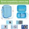 Digital Camera Case Compatible with VAHOIALD FHD 1080P/ for CAMKORY Digital Point and Shoot/for KODAK PIXPRO FZ45-BK 16MP Vlogging/for IWEUKJLO/for Nsoela, Holder for SD Card More- Blue (Box Only) - Image 3