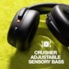 Skullcandy Crusher ANC 2 Over-Ear Noise Canceling Wireless Headphones with Sensory Bass and Charging Cable, 50 Hr Battery, Skull-iQ, Alexa Enabled, Microphone, Works with Bluetooth Devices - Black - Image 5