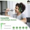 rockpapa Comfort Kids Headphones for School, Lightweight Childrens Boys Girls Teens Over-Ear Headphones Wired 3.5mm for CD DVD Player Tablet Phone Travel Black/Green - Image 5