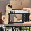 NEZINI 4K Digital Camera,Auto Focus 48MP Vlogging Camera for YouTube and Anti-Shake Video Camera with Viewfinder Flash & Dial,16X Zoom Travel Portable Digital Camera with 32GB Card,2 Batteries (Black) - Image 2