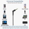 Wired Over Ear Earbuds for Kids Women Small Ears, Sport in-Ear Headphones Earhook Earphones for Running Exercise Jogging, Ear Buds with Case Microphone and Volume for Cell Phones Laptops Blue - Image 6