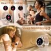 Smart Watches for Women (Answer/Make Call) with Diamonds, 1.3”HD Screen Bluetooth Smartwatch for Android iOS Phones, IP68 Waterproof Fitness Activity Trackers with Heart Rate/SpO2/BP/Sleep Monitor - Image 6