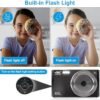 Digital Camera for Teens, FHD 4K 44MP Digital Camera with 64GB SD Card 16X Digital Zoom, Digital Camera Compact Point and Shoot Camera for Teens Boys Kids Camera Digital Black(Black) - Image 6