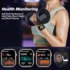 Smart Watch (Answer/Make Call), 2024 Newest 2.0 Inch Fitness Tracker, AI Voice Assistant/Sleep Monitor/Pedometer/Calories, 100+ Sports Modes, Fitness Watch for Women Men (Gold) - Image 2