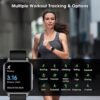 Smart Watch, 42mm Full Touchscreen Fitness Watch, Fitness Tracker with Heart Rate Monitor & SpO2, Step Counter, IP68 Waterproof Pedometer Watch for Women Men - Image 2