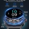 Military Smart Watches for Men,1.43" AMOLED Fitness Watch with 126+ Sports Modes/5ATM Waterproof/Pedometer/Heart Rate/Blood Pressure,Tactical Rugged Smartwatch for Android iOS - Image 2