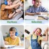 DOQAUS Kids Headphones Wired Toddler Headphones with Microphone, Foldable On Ear Headphones, 74/85/94dB Volume-Limiting, 3.5mm Jack, Safe & Comfortable for Learning & Entertainment - Image 8