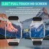 Smart Watch(Answer/Make Call), 2.01" Smartwatch for Men Women, IP67 Waterproof, 100+ Sport Modes Fitness Tracker, Heart Rate Sleep Monitor, AI Voice, Smart Watches for Android iOS Phones - Image 2
