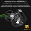 TOZO T18 Bluetooth 5.3 True Wireless Stereo Earbuds IPX8 Waterproof in Ear Headset Call Noise Reduction Headphones with Digital Display and Transparent Case Long Standby Earphones Black - Image 4