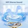 Wireless Earbuds Bluetooth 5.3 Headphones, 48H Long Battery Life LED Power Display Ear Buds, IPX7 Waterproof HiFi Stereo Bass with Built-in Mic for Home Office Sports Earphones - Image 2