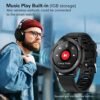 BRIBEJAT Smart Watch for Men Compatible with Samsung iPhone Android Phones (Dial/Answer Calls) Built-in Music Player Activity Tracker, Real-time Heart Rate & Sleep Monitor Pedometer, Gray - Image 5