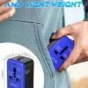 Universal Travel Adapter with (Type C+USB) 2 USB Ports & AC Outlet, International Plug Adapter Converter, Type C/A/G/I All in One Wall Charger Worldwide Travel Adaptor for US to EU UK AUS Asia - Image 5