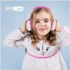 Altec Lansing Kid Safe Noise Cancelling Wireless Headphones 15H Battery, 85dB Volume Limit, Foldable Design Powerful Sound, Active Noise Cancellation Perfect for Kids Ages 7+ (Whiteout Pop Pink) - Image 3