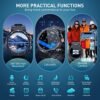 Smart Watch, 5ATM Waterproof Military Smart Watches for Men with Bluetooth Call (Answer/Dial Call), 1.39'' Outdoor Tactical Fitness Tracker Watch with 111 Sports Moeds for Android iOS - Image 7