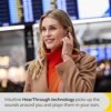 Jabra Evolve2 True Wireless Earbuds - in-Ear Bluetooth Earbuds with Active Noise Cancellation & 4-Mic MultiSensor Voice Technology - Microsoft Teams Certified, Works with All Meeting Apps - Black - Image 4