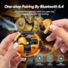 Transformers TF-T23 Ear Buds Wireless Bluetooth 5.4 Earbuds Bass Stereo Earphones, Bluetooth Earbuds in Ear HD Mic, 60H Playtime Ear Buds, IPX5 Sweatproof Earbuds for Android iOS Yellow - Image 3