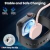6in1 Multi Charging Cable 10FT, Magnetic Charger for Apple Watch Ultra/SE/9/8/7/6/5/4/3/2/1, Multiple Charger Cord for iPhone 15/14/13/12/11/Galaxy/Pixel, Pink USB A/C Universal Travel Charger - Image 3