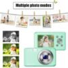 Digital Camera, HD 1080P Compact Camera with 32GB Memory Card, 48 Megapixel Camera, 2.4-inch LCD 16x Digital Zoom Digital Camera for Kids, Girls, Teens, Boys and Beginners（Green - Image 3