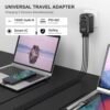100W Universal Travel Adapter,Ubigbuy International Plug Adapter GaN Worldwide Travel Essentials USB C Power Adapter with 3 USB C 1 USB A Port International Converter Adapter for US UK AUS EU - Image 8