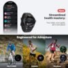Ticwatch Pro 5 Enduro Smartwatch for Men 1.43" Android Wear OS Smart Watch 90 Hrs Battery 110+ Workout Modes 7/24 Heart Rate Health Fitness Tracker Outdoor 5ATM GPS Compass Android Compatible Only - Image 6