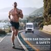 Bone Conduction Headphones Premium Open-Ear Wireless Bluetooth Sport Headphones with Microphones, Sweatproof Waterproof Wireless Earphones for Running, Gym, Hiking, Cycling - Image 3