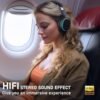Wireless Bluetooth Headphones with RGB LED Lighting, Foldable Over-Ear Headphones with Hidden Mic for Cell Phone, Laptop, PC, Suitable for Listening Music, School, Workouts, and Gaming - Image 2