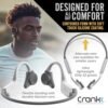Wildhorn Crank Bone Conduction Headphones Bluetooth 5.4, IPX7 Waterproof Open Ear Headphones w/Mic, Fast Charge, MP3 2500 Songs Storage Capacity, Premium Design, Workouts, Cycling, Running Headphones - Image 3