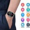 BP Doctor Pro Smartwatch, BP Monitor Watch for Blood Oxygen, HRV, Heart Rate, Sleep and Sports Wrist BP Monitor App for Android iOS (Sliver) - Image 6