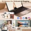 5K Digital Camera for Photography Autofocus, 48MP Vlogging Camera with Front and Rear Lens, Viewfinder, Flashlight, 16X Digital Zoom, Anti-Shake, Compact Travel Camera with 32GB SD Card, 2 Batteries - Image 6