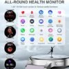 Smart Watch for Women (Answer/Make Call), Fitness Tracker for Android and iOS Phones Waterproof Smartwatch with 1.32" HD Full Touch Screen AI Voice Control Heart Rate Sleep Monitor Pedometer, Silver - Image 6