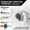 Wildhorn Crank Bone Conduction Headphones Bluetooth 5.4, IPX7 Waterproof Open Ear Headphones w/Mic, Fast Charge, MP3 2500 Songs Storage Capacity, Premium Design, Workouts, Cycling, Running Headphones - Image 5