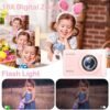 Digital Camera,4K Vlogging Camera for YouTube,64MP MP3 Player Kids Camera,2.8" IPS Screen Cameras for Photography,Auto Focus,18X Zoom,10 Filters,Portable Cheap Photography Camera for Students-Pink - Image 4