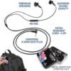 LUDOS NOVA Wired Earbuds in-Ear Headphones, 5 Year Warranty, Earphones with Microphone, 3.5mm Plug-in Ear Buds Calls Compatible with iPhone, Laptop, Computer, School Students, Kids, Women, Small Ears - Image 2