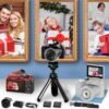 64MP Digital Camera for Photography, 4K Vlogging Camera for YouTube with 3” Flip Screen,16X Digital Zoom, WiFi& Autofocus,2 Batteries, 32GB TF Card(S200,Red) - Image 8