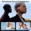 Ows Hanging Earphones 5.4 Bluetooth, Hy-T26 X15 Pro Earphone Wireless Bluetooth, X15 Pro Wireless Earbuds Bluetooth Headphones, Stereo Noise Reduction BT 5.4 Earphones, Wireless Earbuds Purple - Image 5