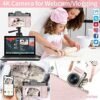 Digital Cameras for Photography, 4K 48MP Vlogging Camera for YouTube with WiFi, Manual Focus, 16X Digital Zoom, 52mm Wide Angle Lens & Macro Lens, 32GB TF Card and 2 Batteries(Pink) - Image 6