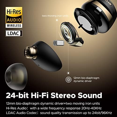 SoundPEATS Opera05 True Wireless Earbuds, Bluetooth 5.3 Noise Cancelling Earphones th Hi-Res Audio & LDAC Codec, in-Ear Headphones Built-in Mic for Clear Calls, 33Hrs Playtime, Type-C Fast Charge - Image 3