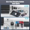280W USB C Charger Block, 8-Port USB Charging Station GaN III PD 65W Laptop Charger Adapter Compatible with MacBookPro/Air,DELL,iPad,Portable Charging Station for iPhone,Samsung Galaxy (Black) - Image 6