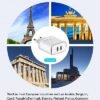 35W European Type C Travel Plug Adapter, Dual Port Fast USB C International Wall Charger Block US to Europe with USB C Charging Cables for iPhone 15/14/13/12/11 Pro Max,XS,Samsung,and More (White) - Image 4