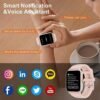 Smart Watch for Men Women with Bluetooth Call, Activity Fitness Tracker Heart Rate Sleep Monitor Pedometer,1.85" Touch Screen with 100+ Sport Modes, IP67 Waterproof Smartwatch for Android iOS - Image 5