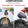 IZTOSS EV Charger Cover, Waterproof Charging Port Cover, Double-Sided, Rain Sun UV Snow Protection, Magnetic Adsorption Universal for Most Electric Cars - Image 2