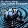 Wireless Earbuds Open Ear Clip Headphones Air Conduction Headphones LED Power Display Earphones Sport Bluetooth 5.3 Headphones (Black) - Image 6